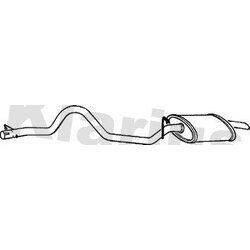 Rear Muffler KLARIUS LR140Q OE Ref STC3717