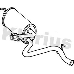 Rear Muffler KLARIUS LR143L OE Ref ESR2541
