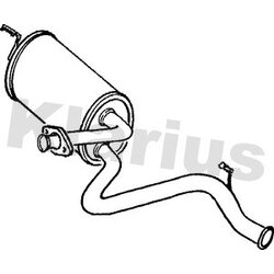 Rear Muffler KLARIUS LR146H OE Ref ESR3463