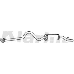 Rear Muffler KLARIUS LR148E OE Ref ESR359