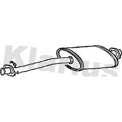 Centre Muffler KLARIUS LR149D OE Ref ESR2383