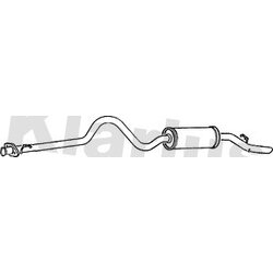 Rear Muffler KLARIUS LR150C OE Ref ESR2384