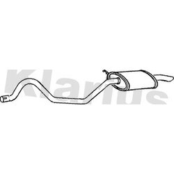 Rear Muffler KLARIUS LR154W OE Ref ESR2390