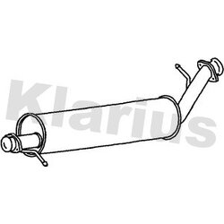 Centre Muffler KLARIUS LR163H OE Ref ESR3194