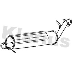 Centre Muffler KLARIUS LR165E OE Ref WCE104311