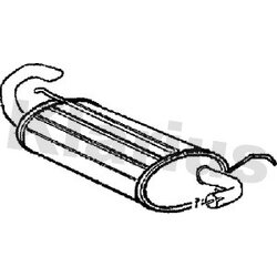 Rear Muffler KLARIUS LR171W OE Ref ESR4074