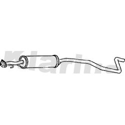 Centre Muffler KLARIUS LR172V OE Ref WCE103970
