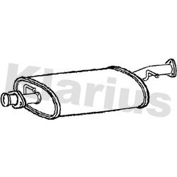 Centre Muffler KLARIUS LR177L OE Ref WDE100590