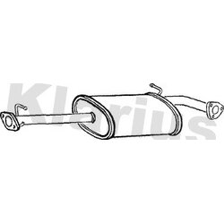 Centre Muffler KLARIUS LR180H OE Ref WCE105180