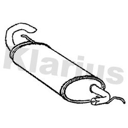 Rear Muffler KLARIUS LR188W OE Ref WCG000030