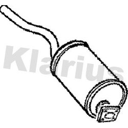 Rear Muffler KLARIUS LR29E OE Ref GEX3301