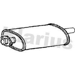 Centre Muffler KLARIUS LV4X OE Ref CER1737