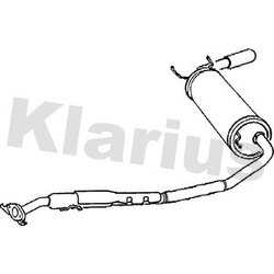 Rear Muffler KLARIUS MA265H OE Ref 8671014836