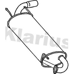Rear Muffler KLARIUS MA285D OE Ref 8671014835
