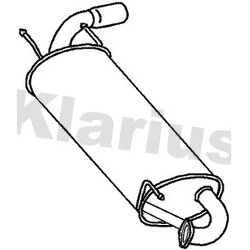 Rear Muffler KLARIUS MA344Q