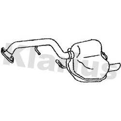 Rear Muffler KLARIUS MA406B