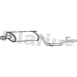 Rear Muffler KLARIUS MZ358T