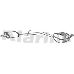 Rear Muffler KLARIUS MZ388A
