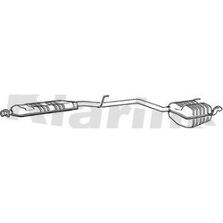 Rear Muffler KLARIUS MZ416H