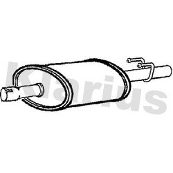 Centre Muffler KLARIUS MZ462P