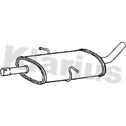 Centre Muffler KLARIUS MZ504D