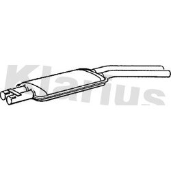 Centre Muffler KLARIUS MZ61X