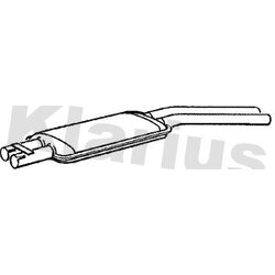 Centre Muffler KLARIUS MZ62W