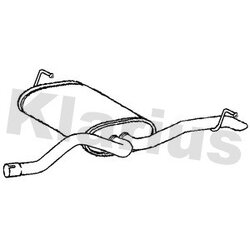 Rear Muffler KLARIUS PG1017C OE Ref 1610061180