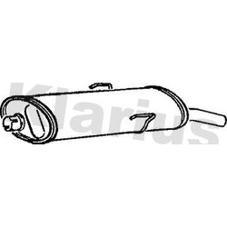Rear Muffler KLARIUS PG134B OE Ref 1726X2