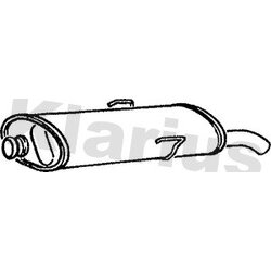 Rear Muffler KLARIUS PG159M OE Ref 8671006283