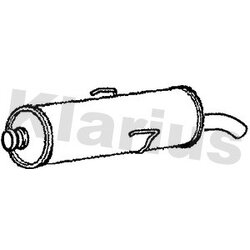 Rear Muffler KLARIUS PG210M OE Ref 172634