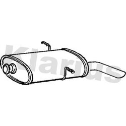 Rear Muffler KLARIUS PG357X OE Ref 172676