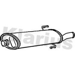 Rear Muffler KLARIUS PG410V OE Ref 1726M0