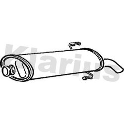 Rear Muffler KLARIUS PG514Q OE Ref 172688