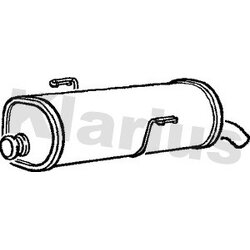 Rear Muffler KLARIUS PG543A OE Ref 1726GZ