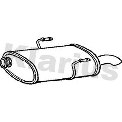 Rear Muffler KLARIUS PG595X OE Ref 1726EA