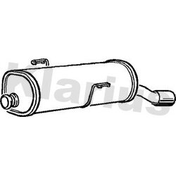 Rear Muffler KLARIUS PG627B OE Ref 1726XA