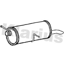 Rear Muffler KLARIUS PG650Q OE Ref 1726YL