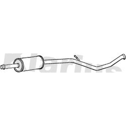 Centre Muffler KLARIUS PG653L OE Ref 1717Z0