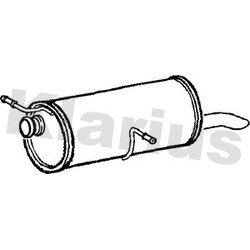 Rear Muffler KLARIUS PG657G OE Ref 1726KQ