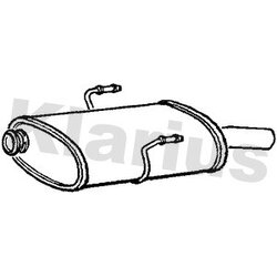 Rear Muffler KLARIUS PG678B OE Ref 1726HY