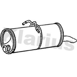 Rear Muffler KLARIUS PG691G OE Ref 1726QS