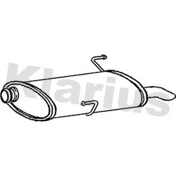 Rear Muffler KLARIUS PG716V OE Ref 1726VX