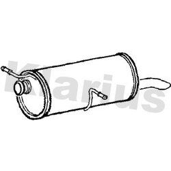 Rear Muffler KLARIUS PG761D OE Ref 1726RH