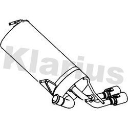 Rear Muffler KLARIUS PG815A OE Ref 1726PZ