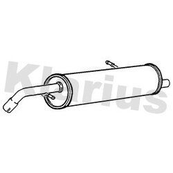 Rear Muffler KLARIUS PG863D OE Ref 173083