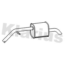 Rear Muffler KLARIUS PG865B OE Ref 1730HV