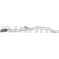 Exhaust Pipe KLARIUS PG888Q OE Ref 1717TP
