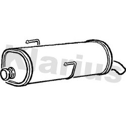 Rear Muffler KLARIUS PG895G OE Ref 173020