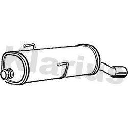 Rear Muffler KLARIUS PG896E OE Ref 173021